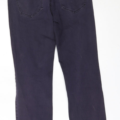 H&M Womens Purple   Straight Jeans Size 10 L25 in