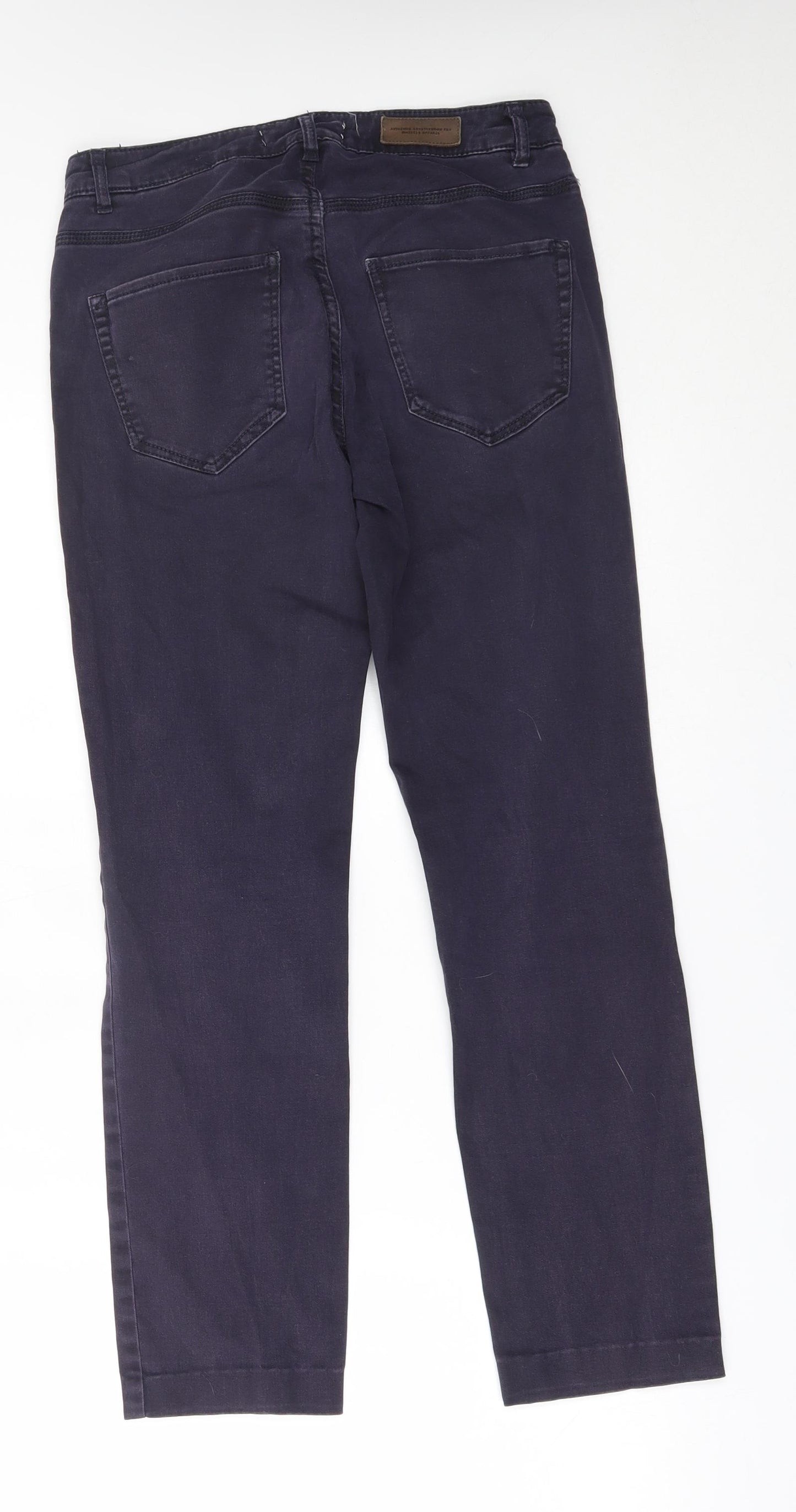 H&M Womens Purple   Straight Jeans Size 10 L25 in