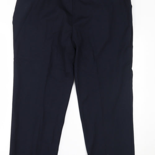 M&S Womens Blue   Trousers  Size 18 L28 in