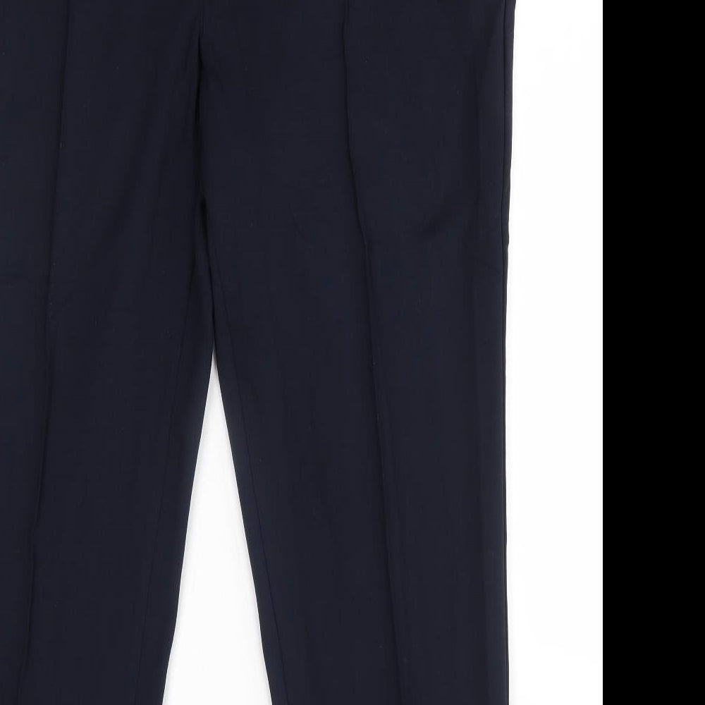 M&S Womens Blue   Trousers  Size 18 L28 in