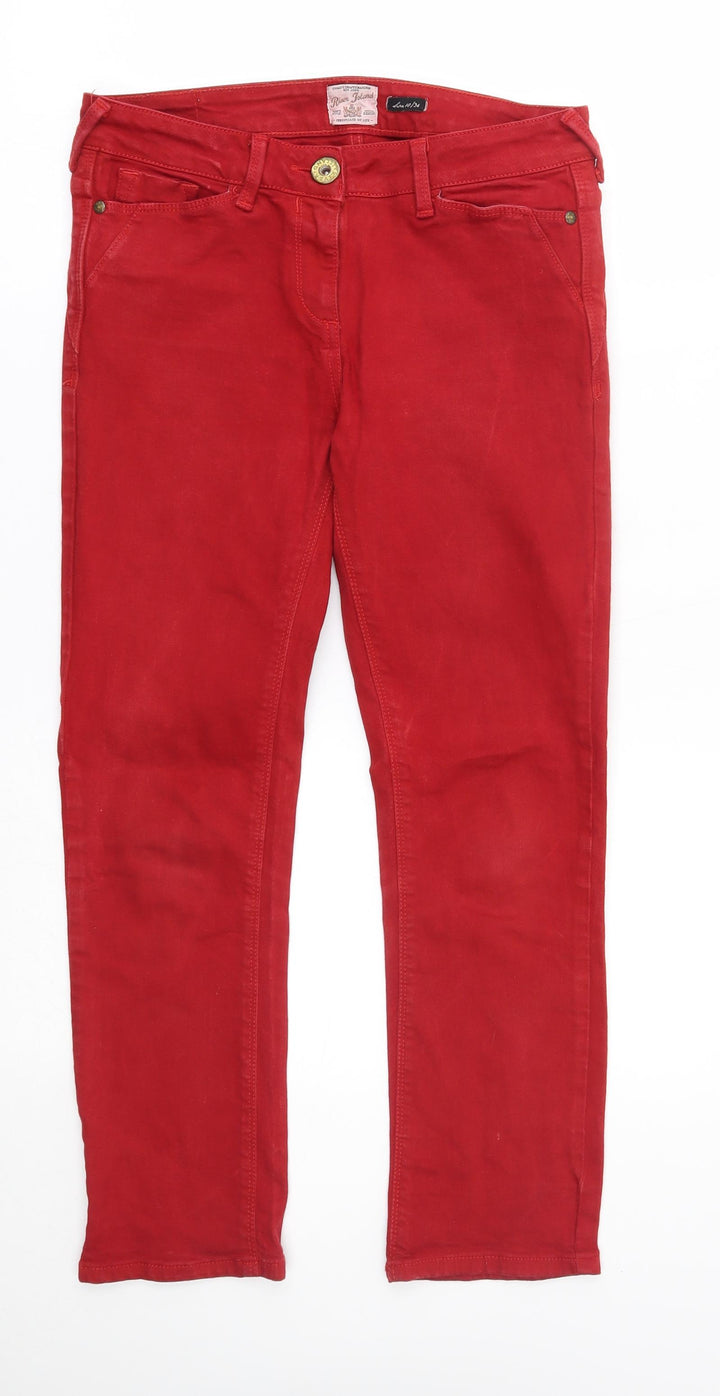 River islad Womens Red Straight Jeans Size 10 L25 in