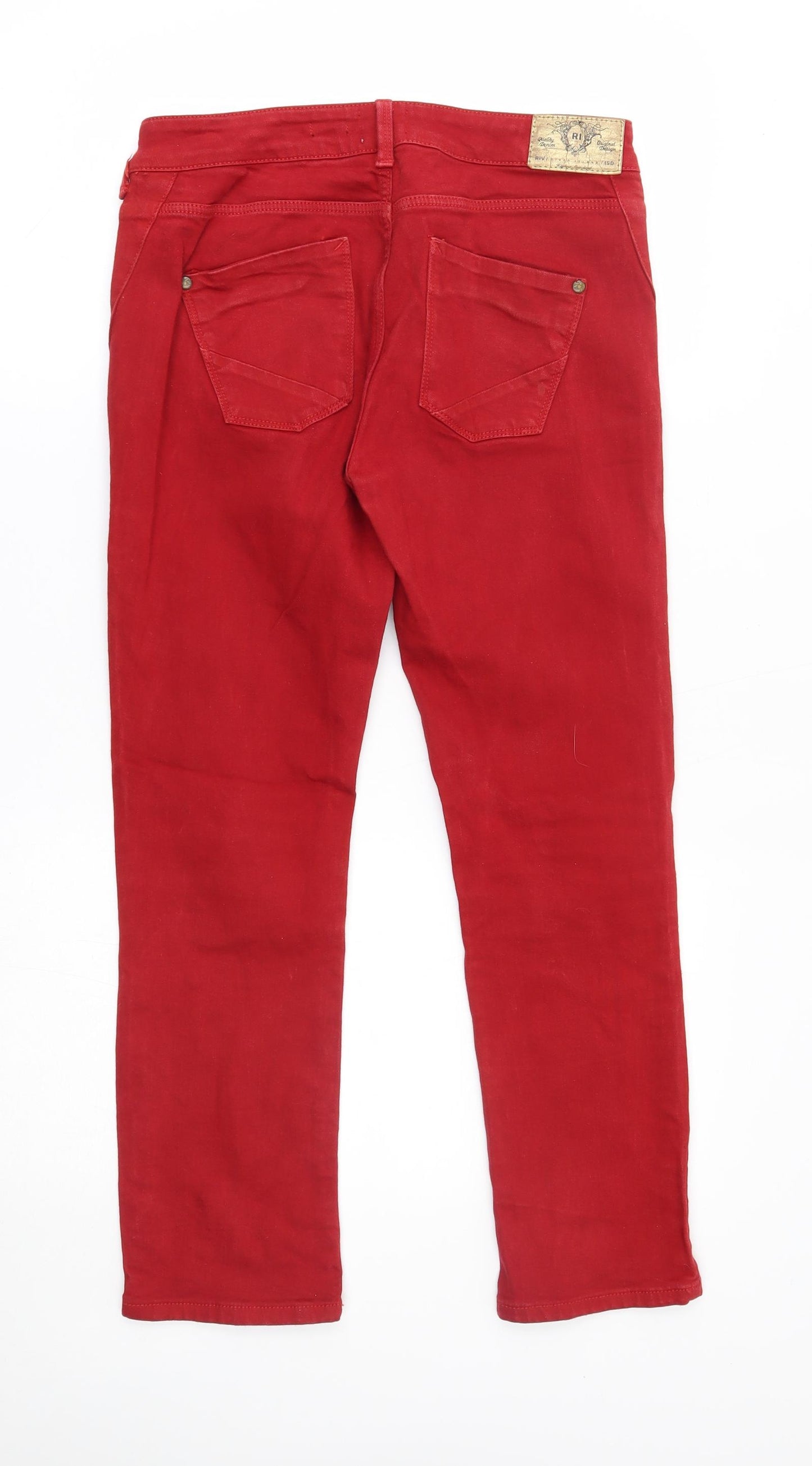 River islad Womens Red   Straight Jeans Size 10 L25 in