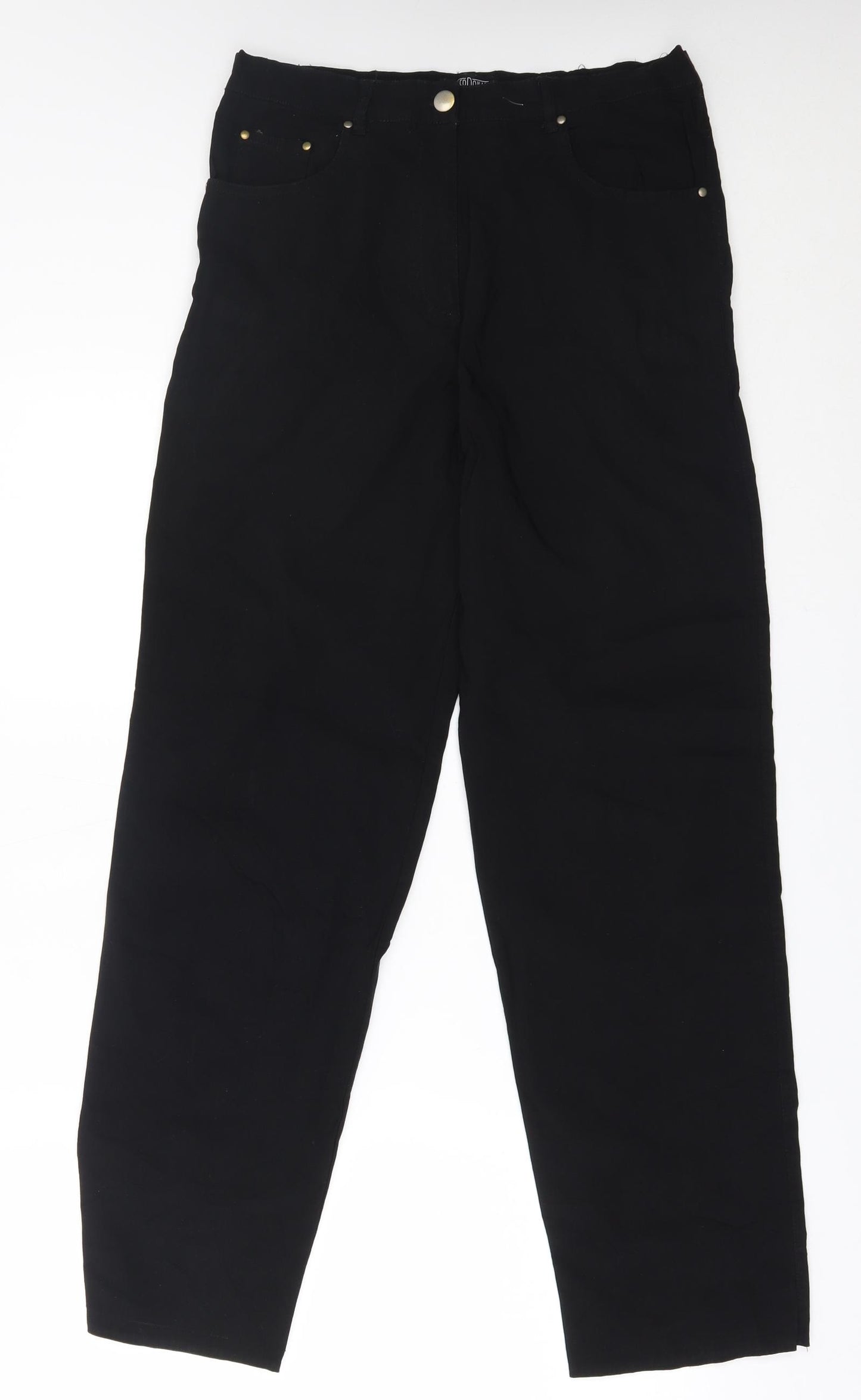 marco donati Womens Black   Straight Jeans Size 12 L30 in