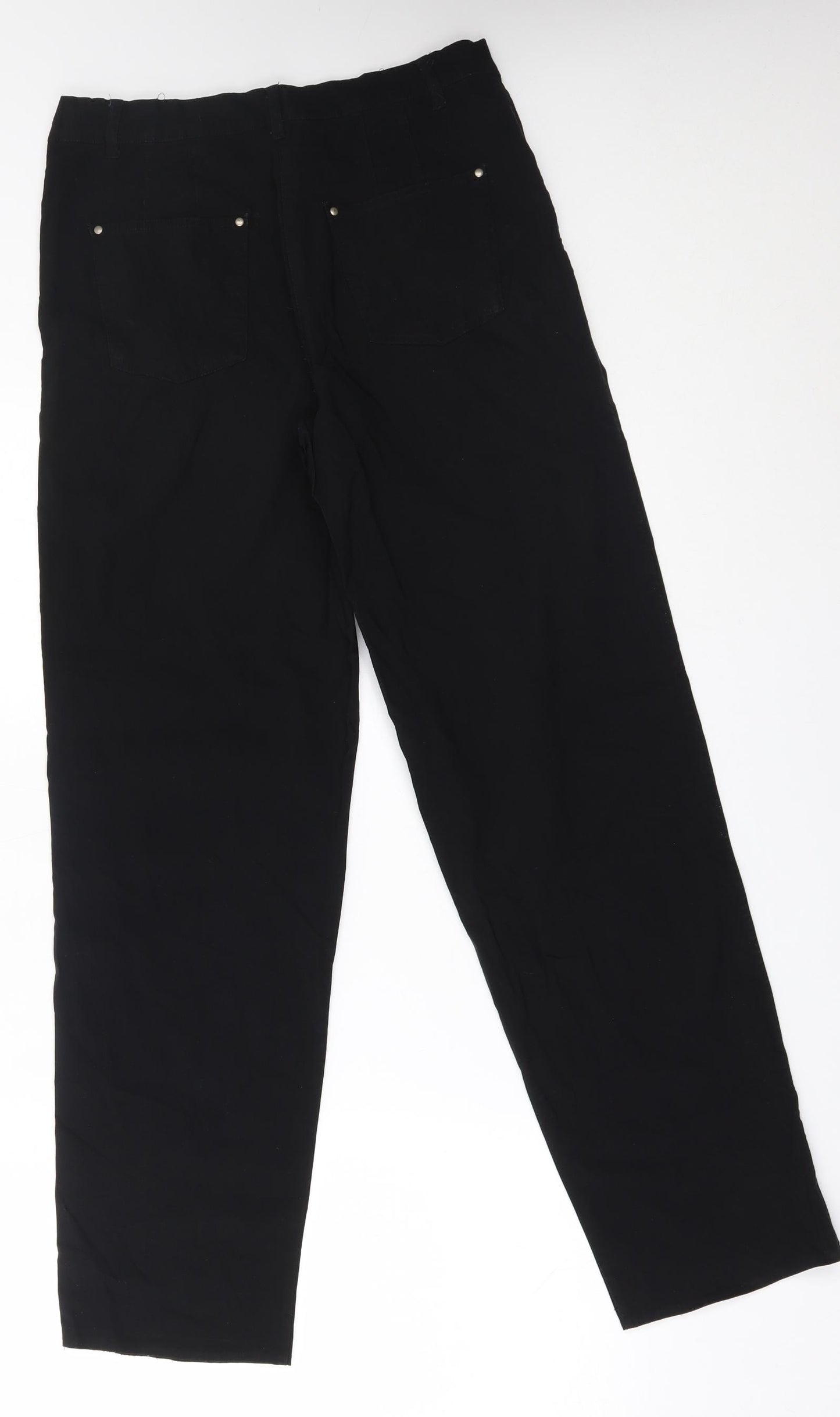 marco donati Womens Black   Straight Jeans Size 12 L30 in