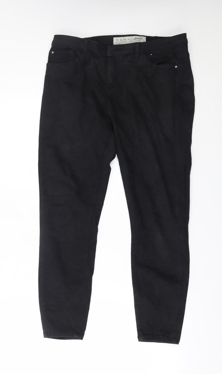 Primark Womens Black Skinny Jeans Size 14 L26 in