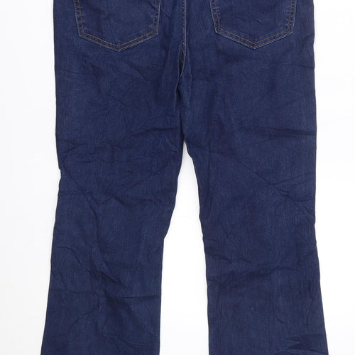 M&S Womens Blue   Bootcut Jeans Size 14 L28 in