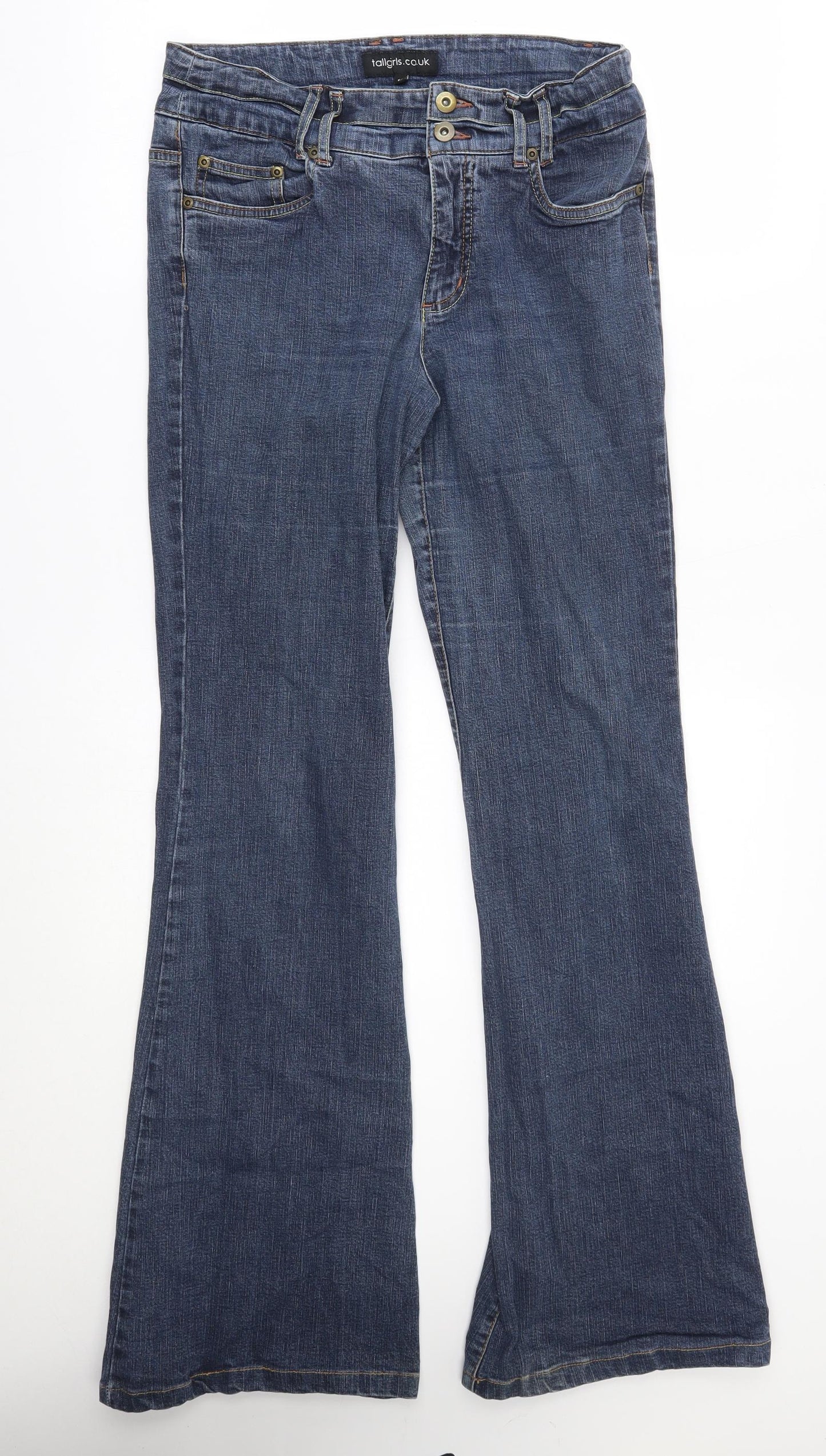 tall girls Womens Blue   Flared Jeans Size 14 L33 in