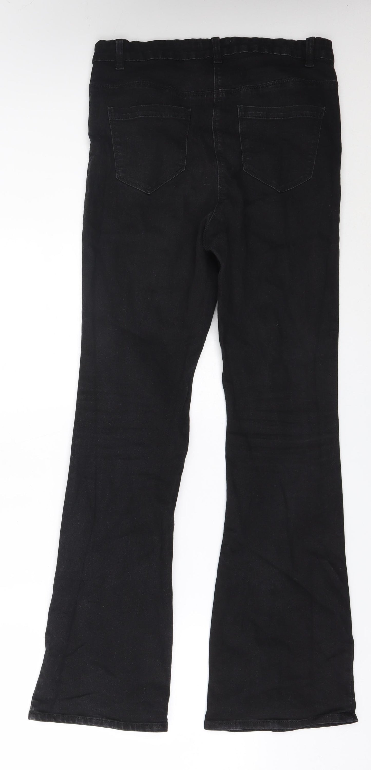 Studio Womens Black   Bootcut Jeans Size 12 L28 in