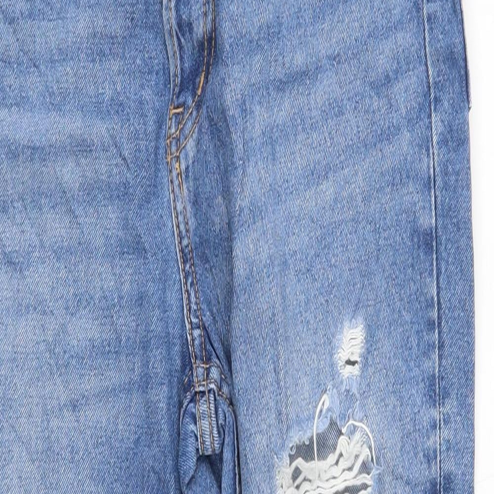 H&M Womens Blue   Tapered Jeans Size 8 L25 in