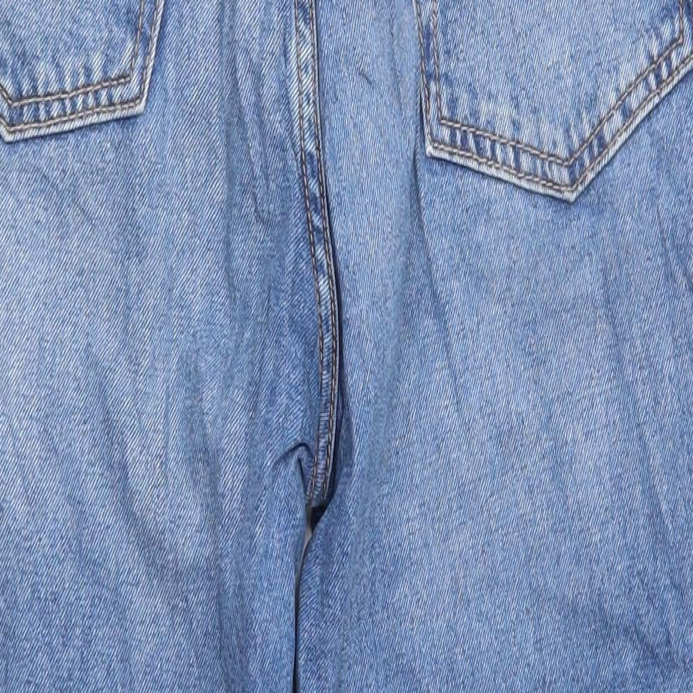 H&M Womens Blue   Tapered Jeans Size 8 L25 in