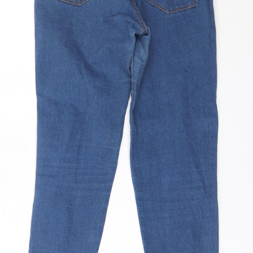 Be Cool Womens Blue Striped  Skinny Jeans Size 8 L28 in