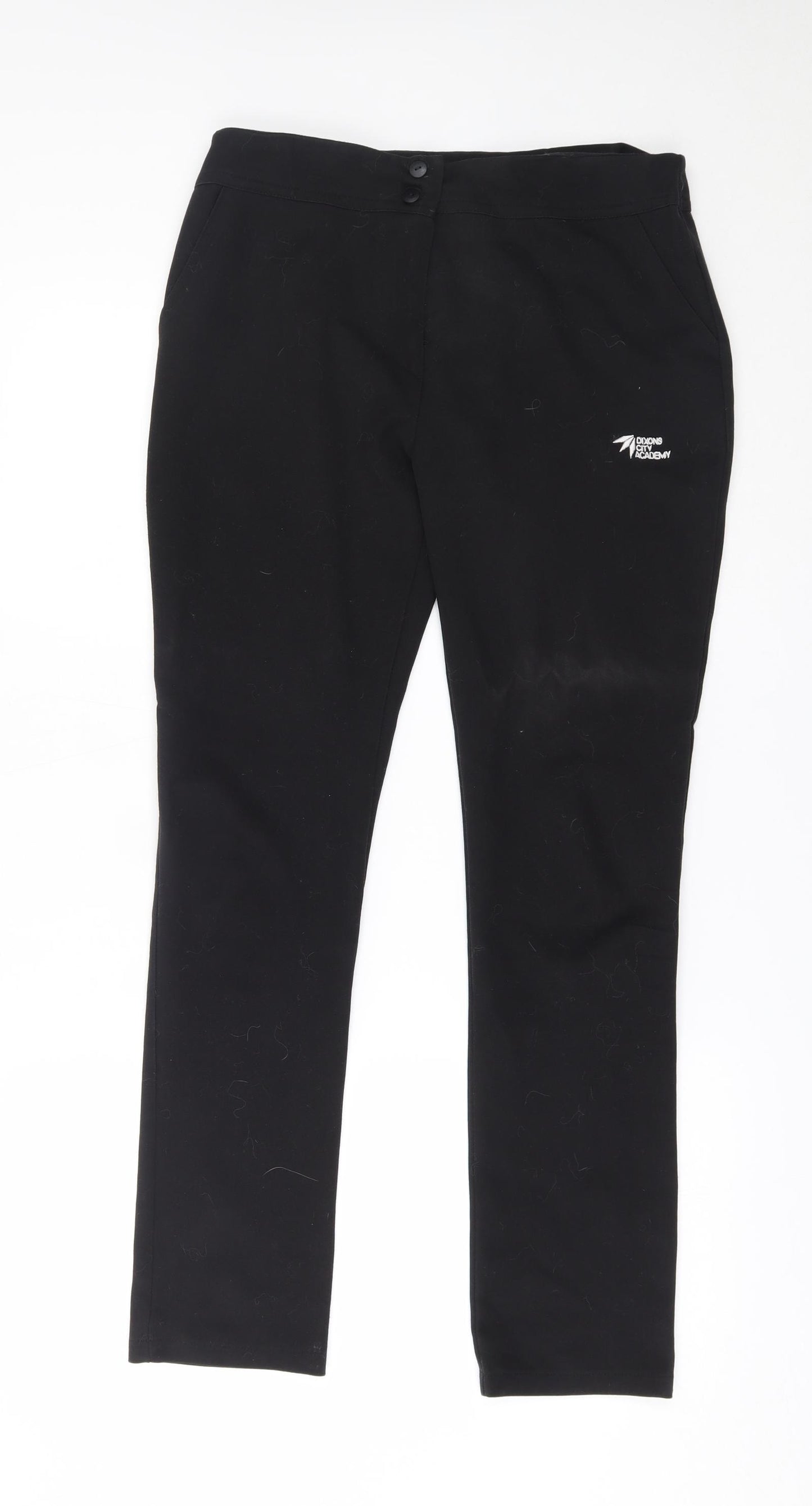 Eager Womens Black   Trousers  Size 10 L28 in