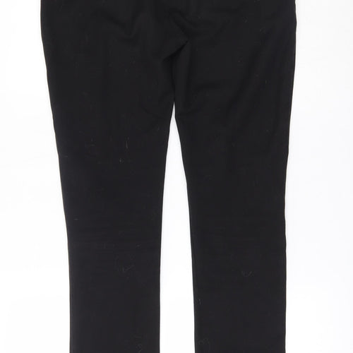 Eager Womens Black   Trousers  Size 10 L28 in