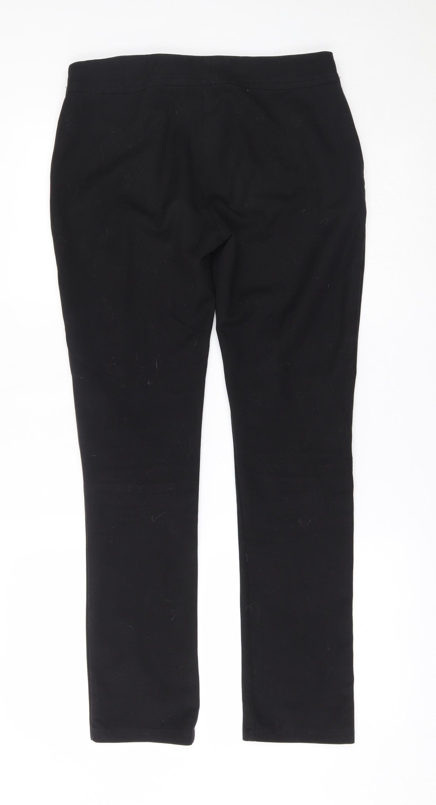 Eager Womens Black   Trousers  Size 10 L28 in