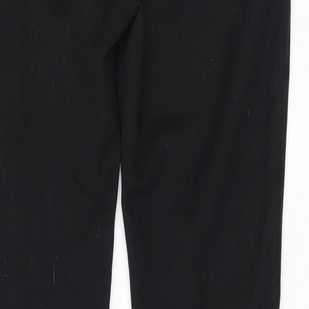 Eager Womens Black   Trousers  Size 10 L28 in