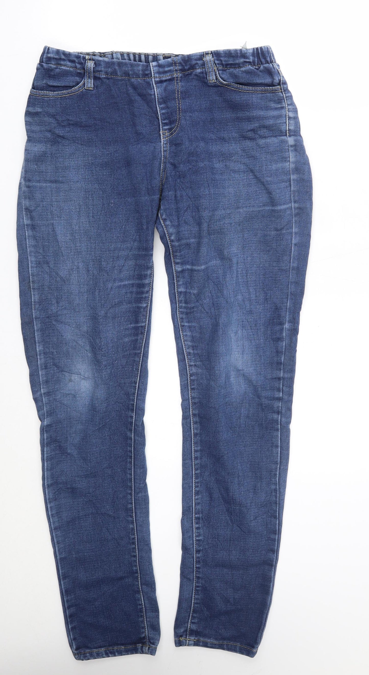 Preworn Womens Blue   Straight Jeans Size 14 L30 in