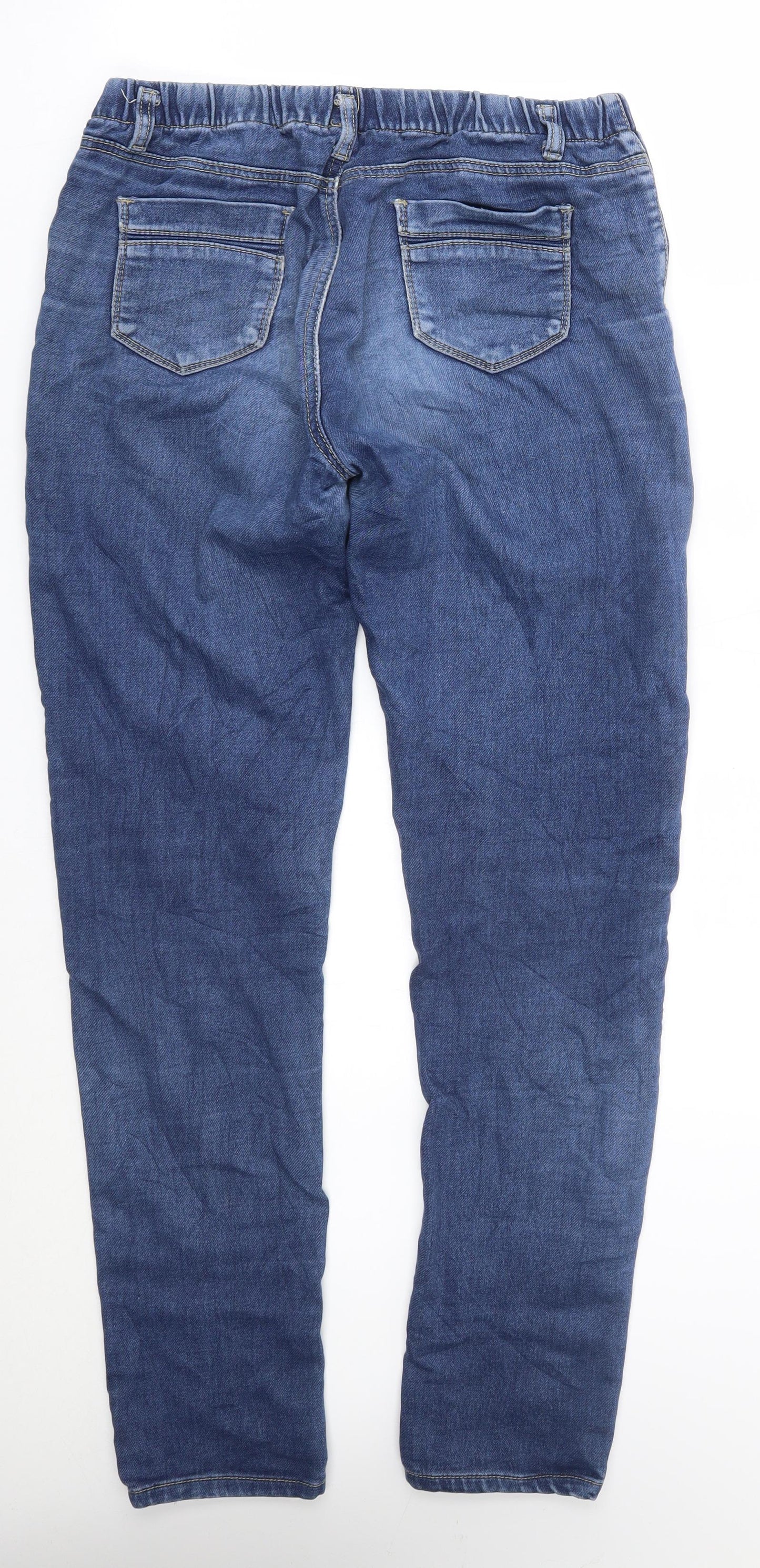 Preworn Womens Blue   Straight Jeans Size 14 L30 in