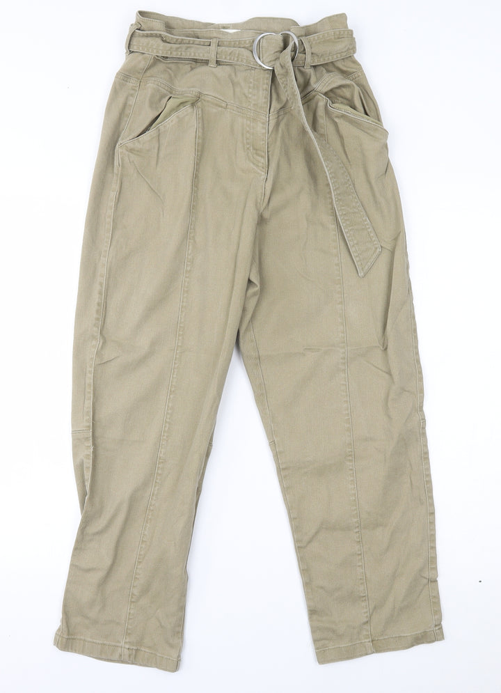 H&M Womens Beige Tapered Jeans Size 12 L25 in
