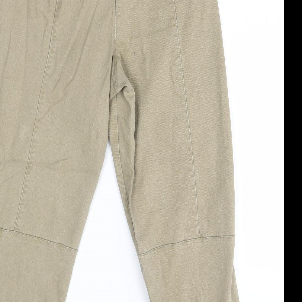 H&M Womens Beige   Tapered Jeans Size 12 L25 in