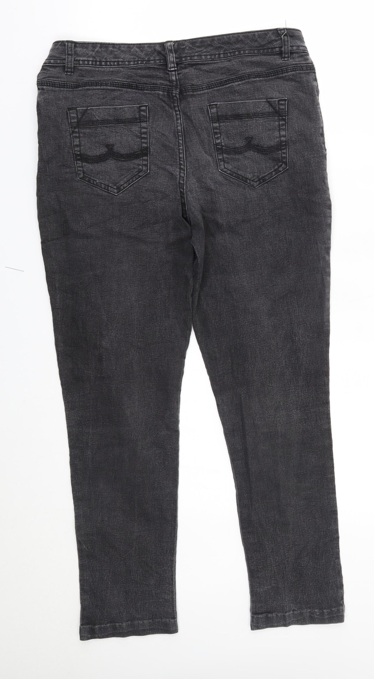 F&F Womens Grey   Skinny Jeans Size 32 in L25 in