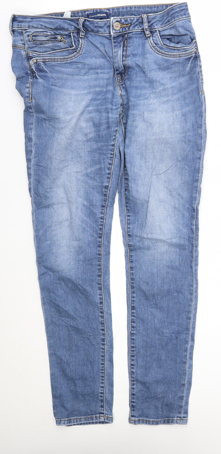 charles vogele Womens Blue   Straight Jeans Size 32 in L30 in