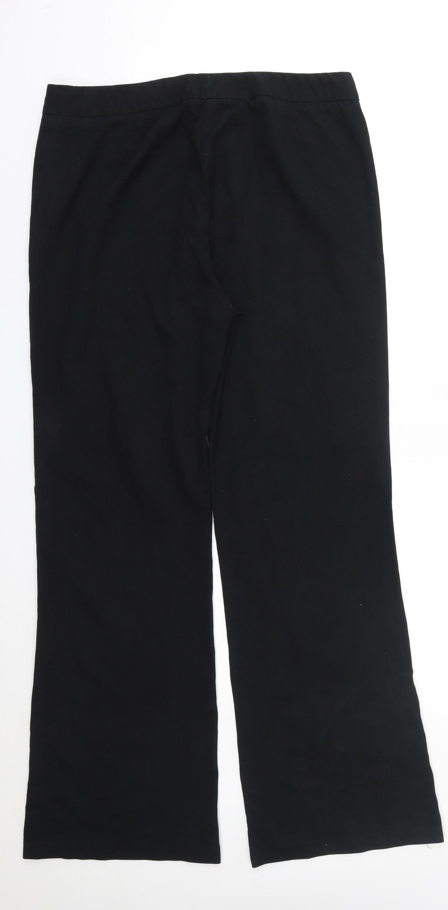 M&S Womens Black   Trousers  Size 12 L29 in