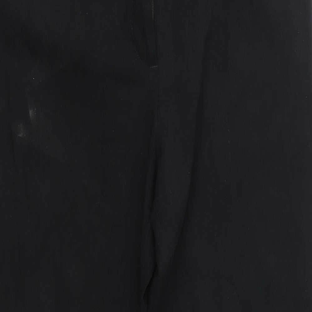 M&S Womens Black   Trousers  Size 12 L29 in
