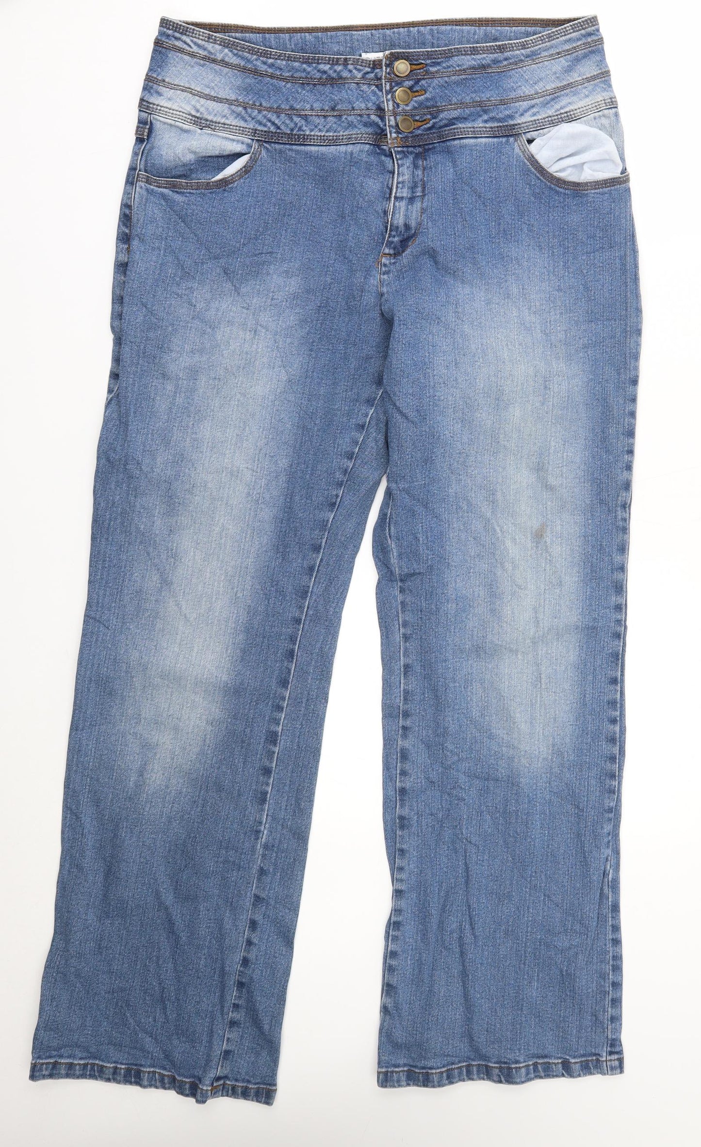 outfit Womens Blue   Wide-Leg Jeans Size 18 L31 in