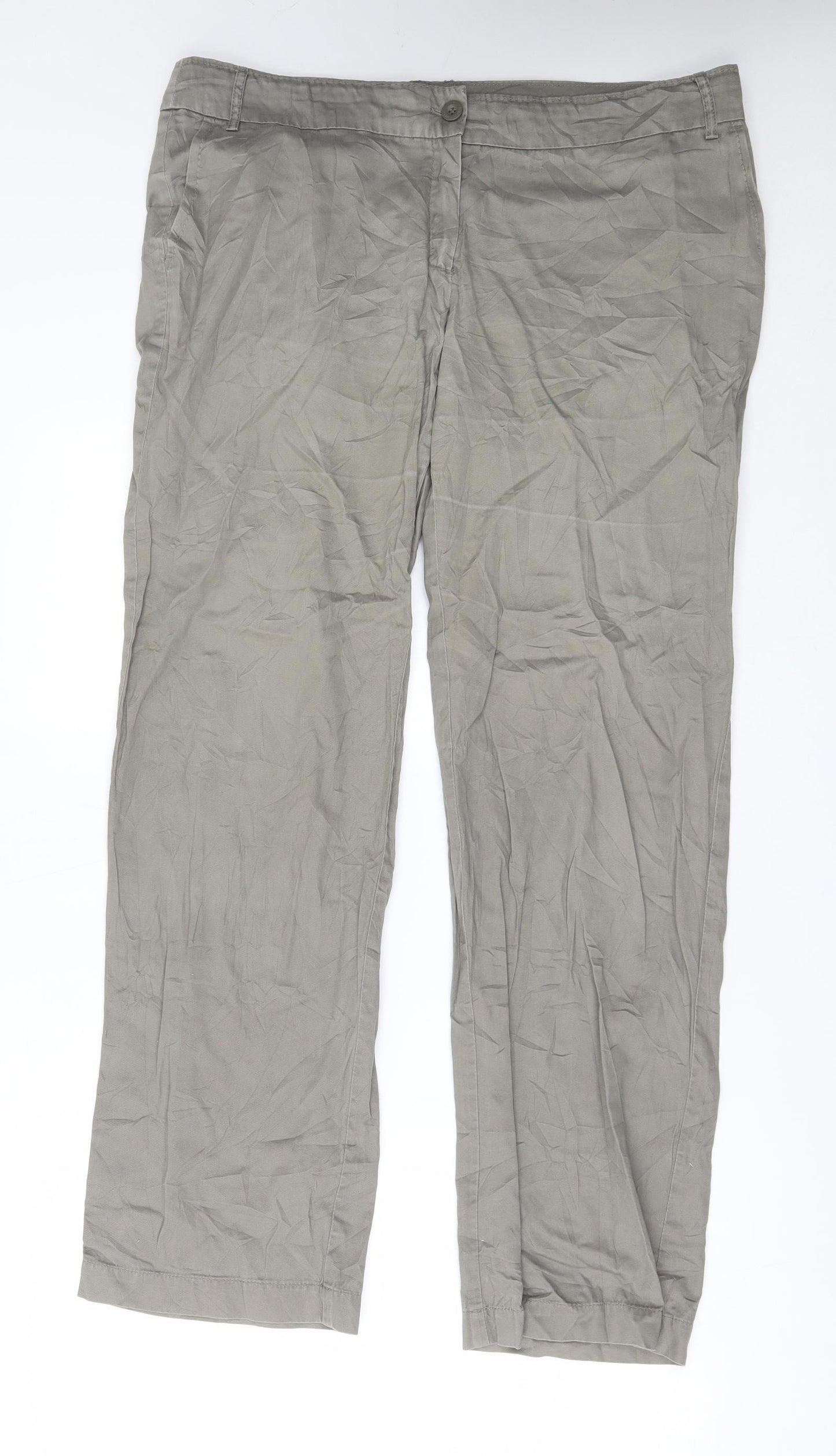 MNG Womens Green   Trousers  Size 18 L30 in
