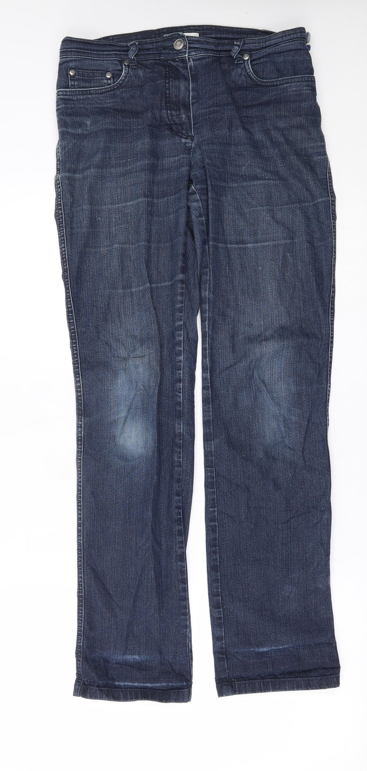 Bonita Womens Blue   Straight Jeans Size 8 L30 in