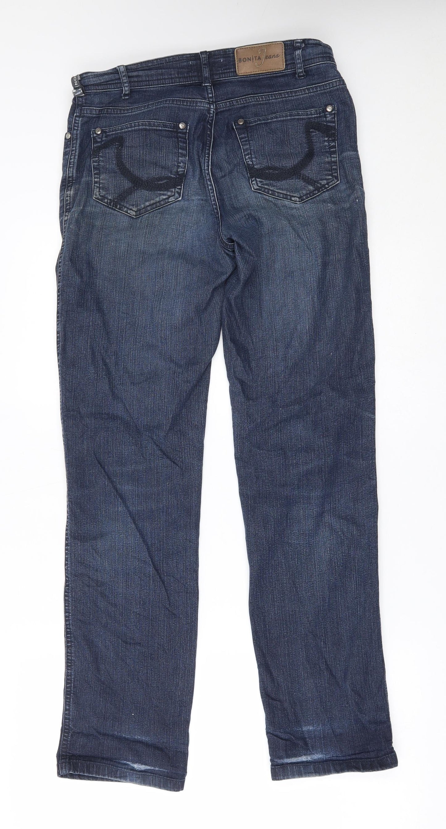 Bonita Womens Blue   Straight Jeans Size 8 L30 in