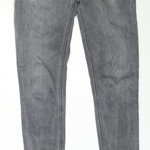 Rich & Royal Womens Grey   Skinny Jeans Size 28 L30 in