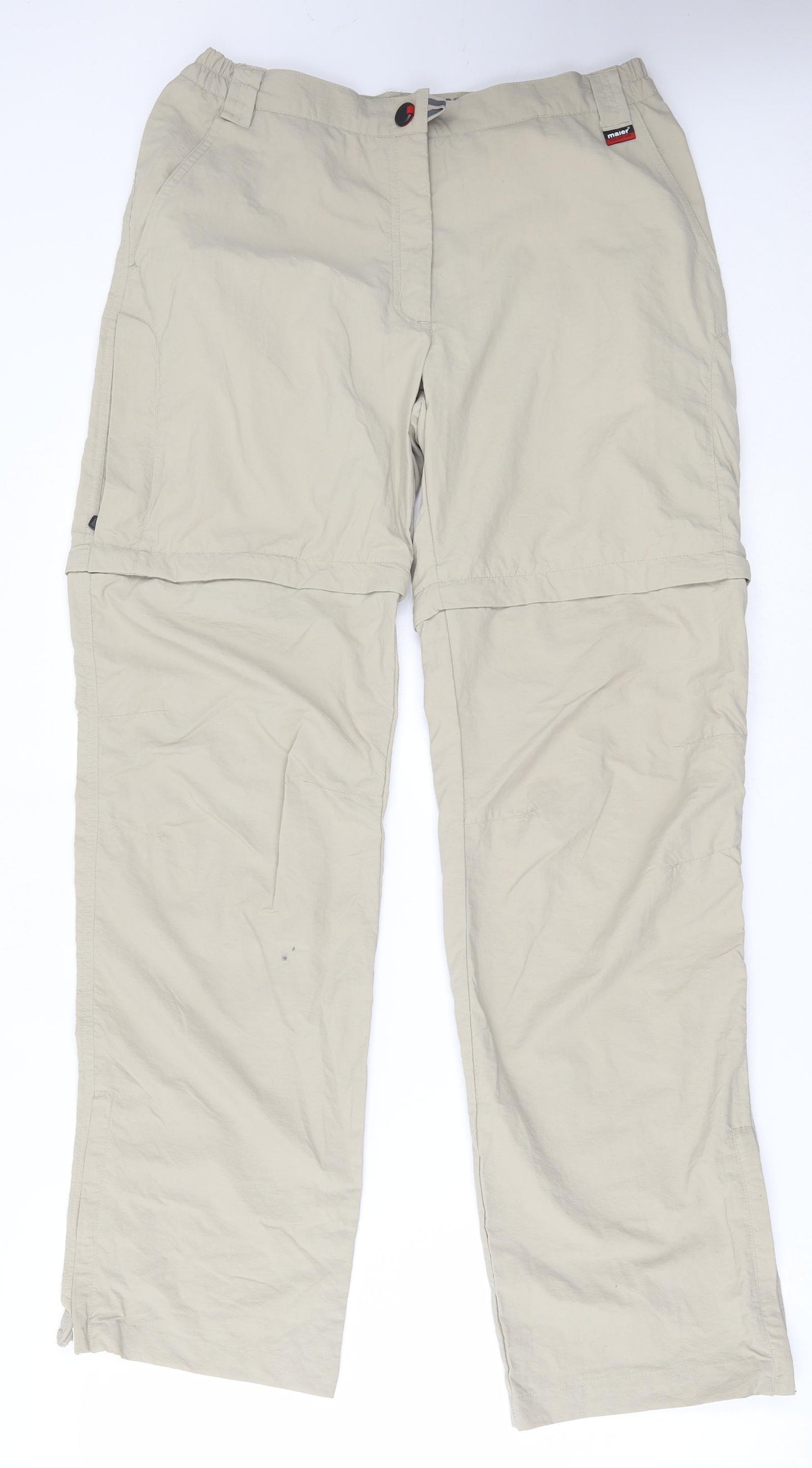 Maier Womens Beige   Trousers  Size 10 L31 in