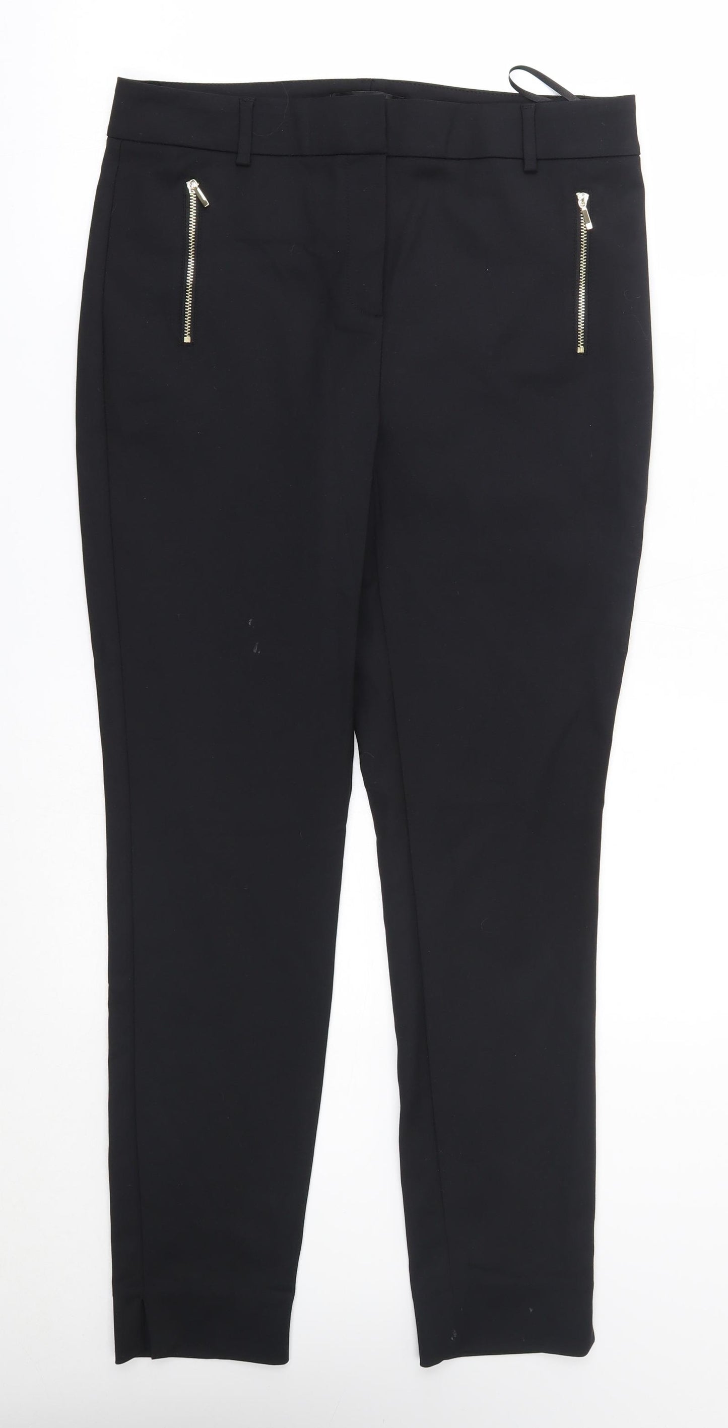 NEXT Womens Black   Trousers  Size 12 L28 in