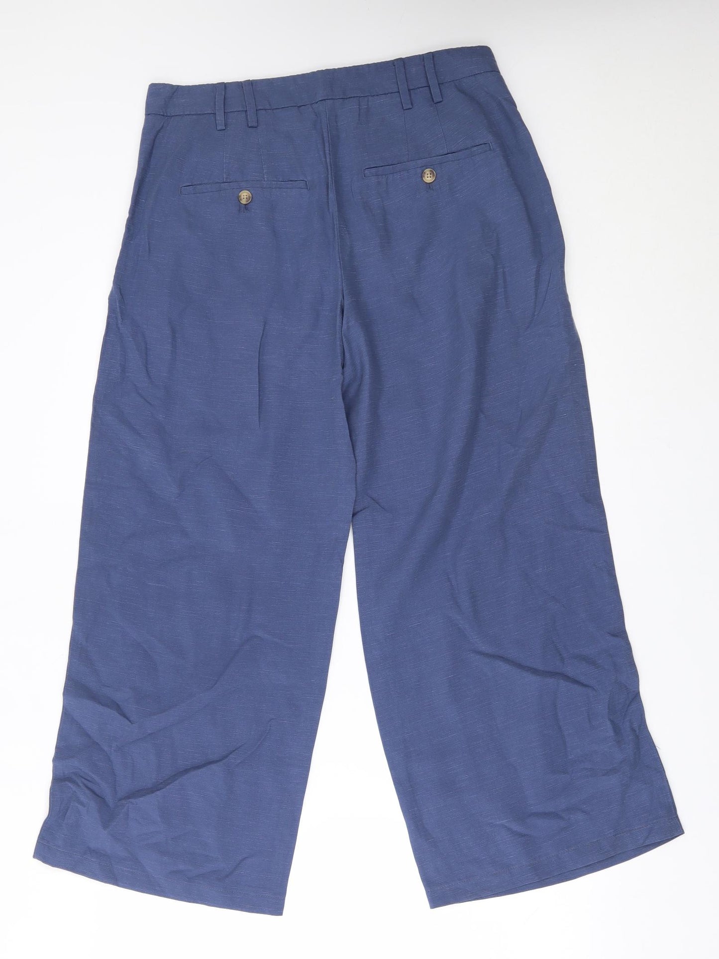 M&S Womens Blue   Trousers  Size 12 L27 in