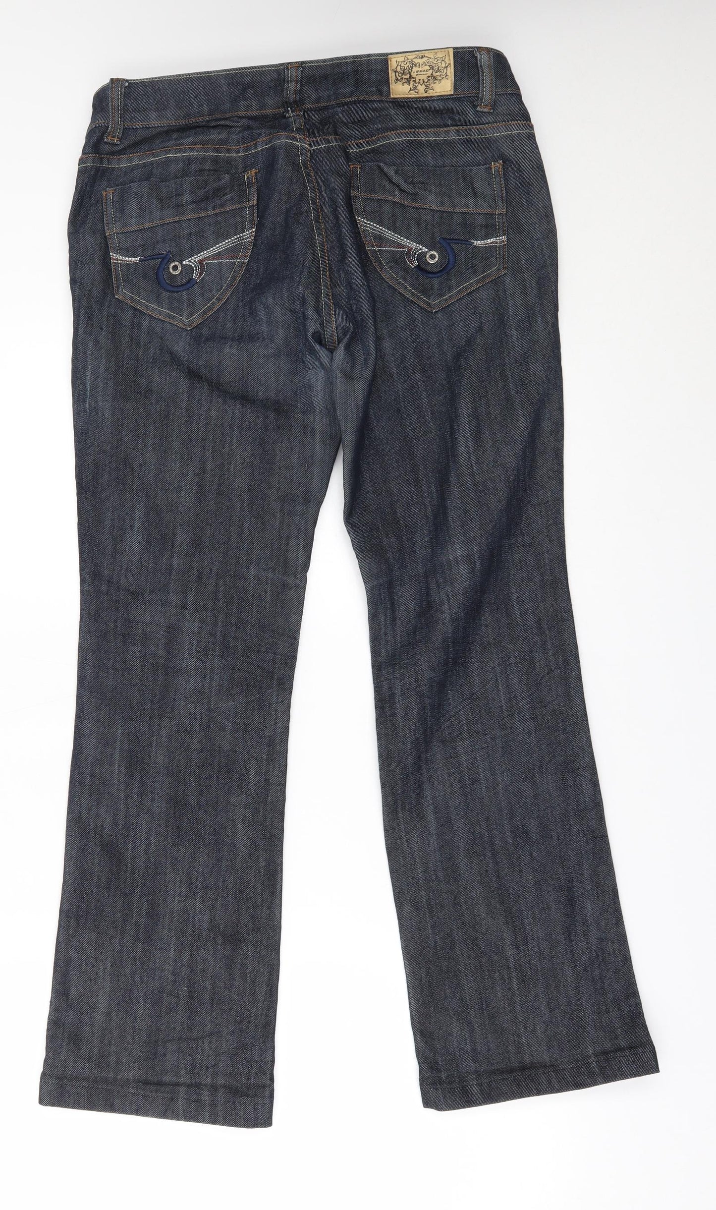 jirgao Womens Blue   Bootcut Jeans Size 30 L28 in