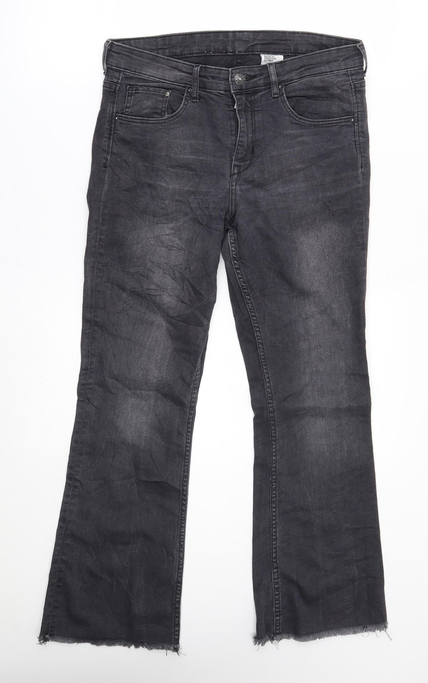H&M Womens Black   Flared Jeans Size 29 L26 in