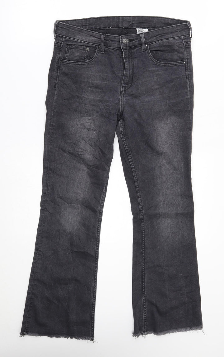 H&M Womens Black   Flared Jeans Size 29 L26 in