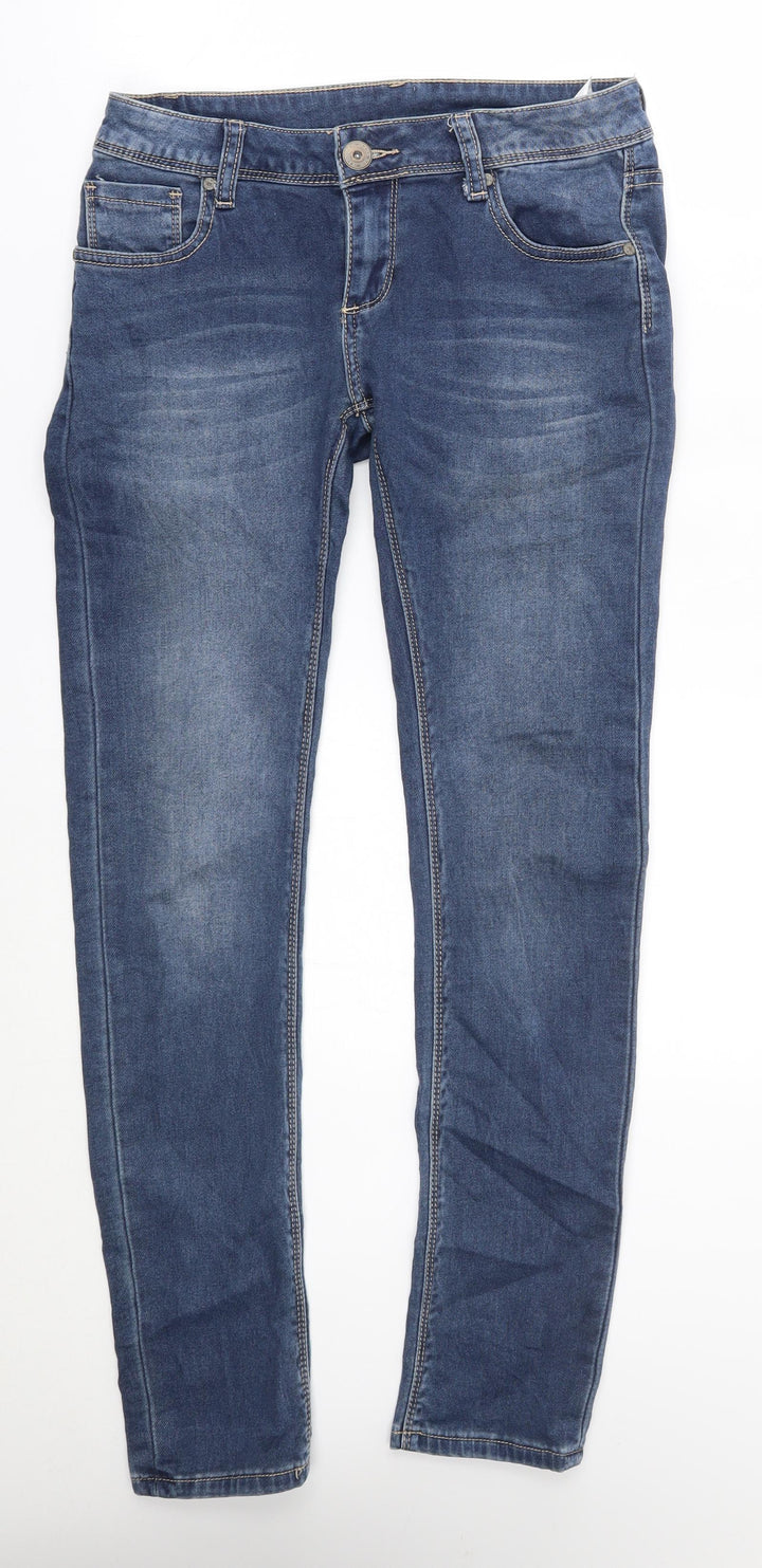 Preworn Womens Blue Straight Jeans Size L L29 in