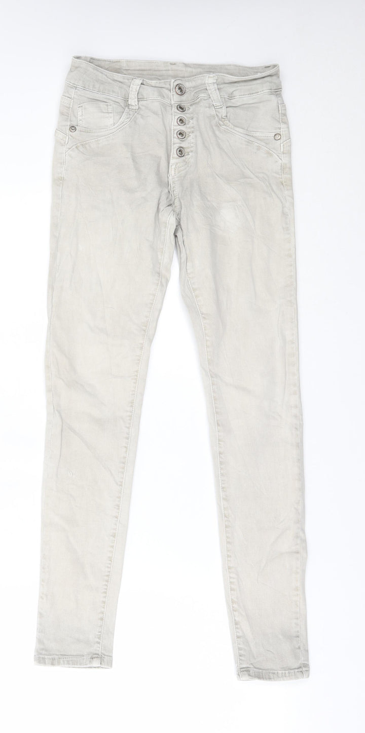Preworn Womens Beige Skinny Jeans Size XS L27 in