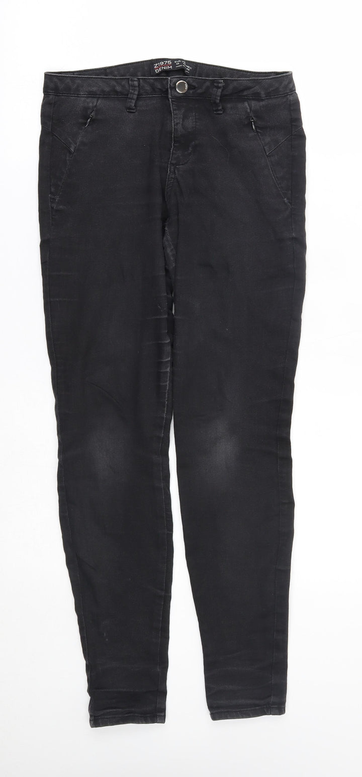 Zara Womens Black Skinny Jeans Size 8 L28 in