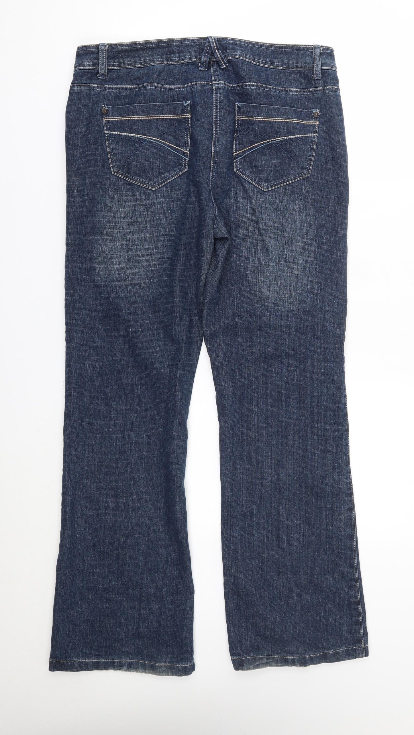 TU Womens Blue   Bootcut Jeans Size 14 L30 in