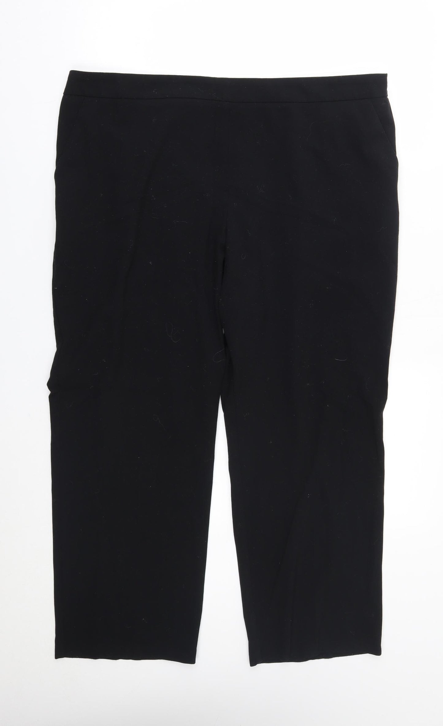 M&S Womens Black   Trousers  Size 40 in L26 in