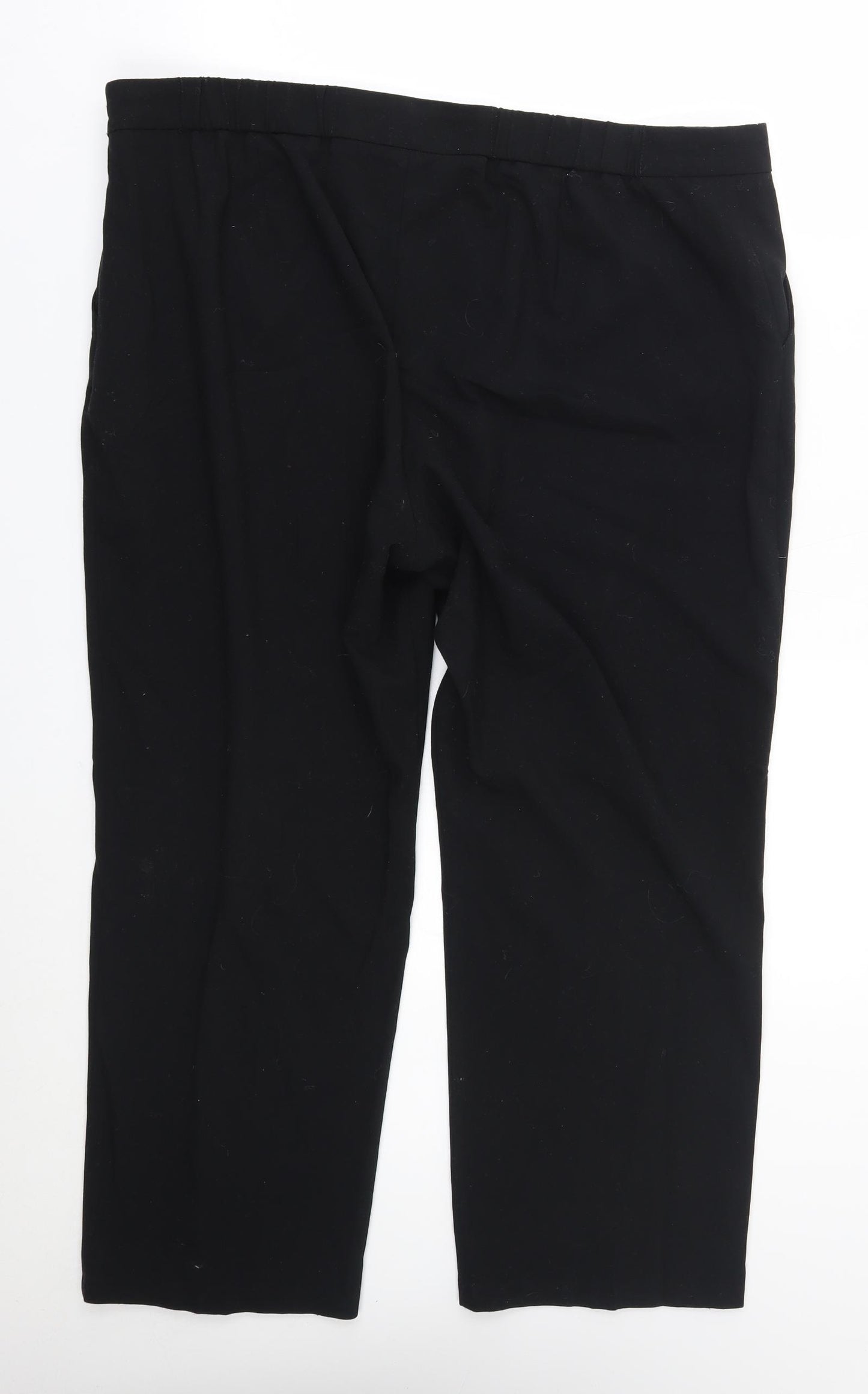 M&S Womens Black   Trousers  Size 40 in L26 in
