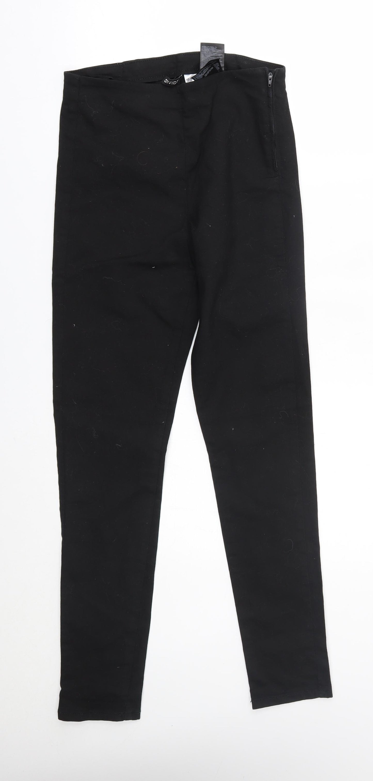 H&M Womens Black   Trousers  Size 10 L28 in