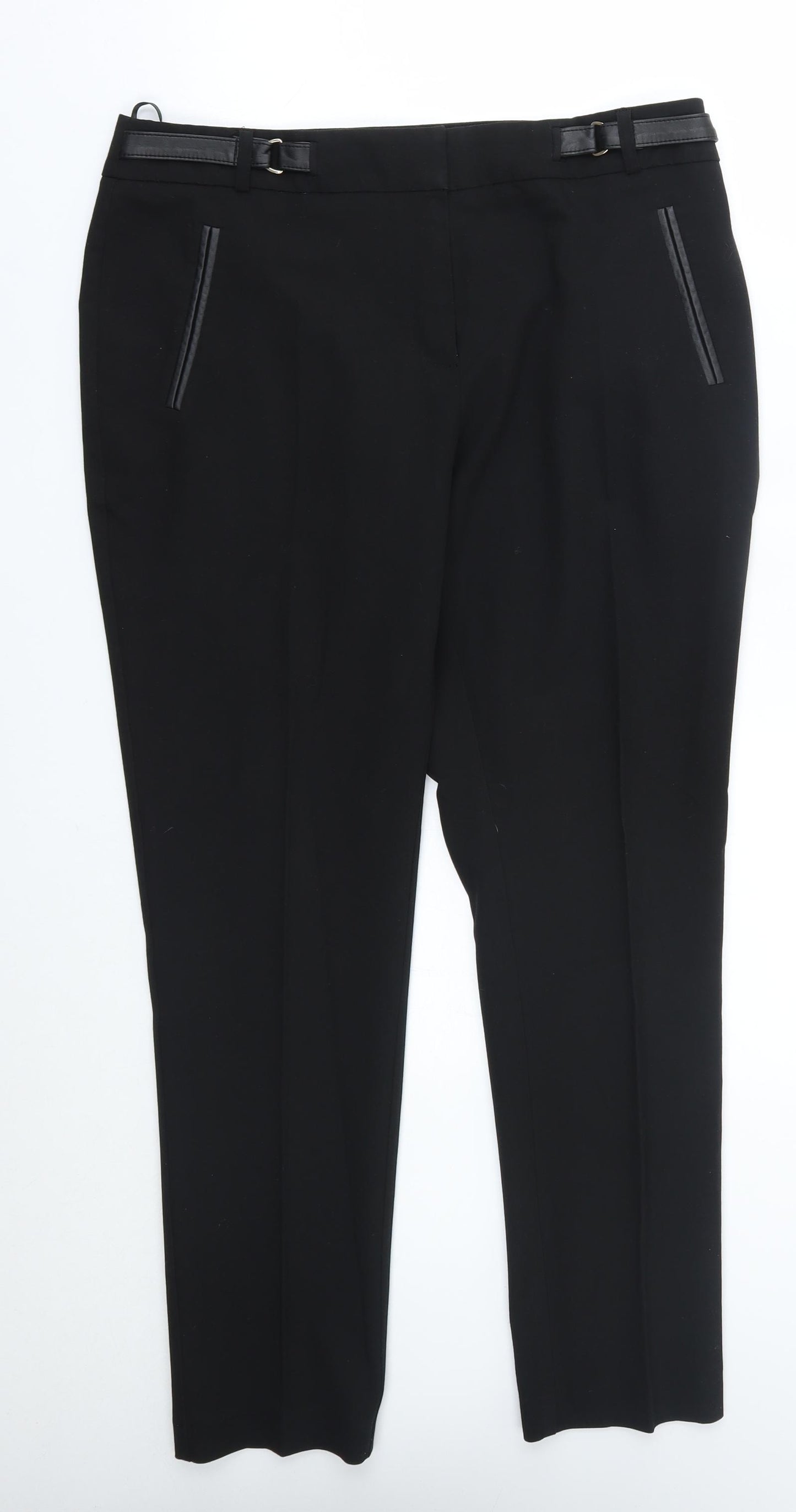 George Womens Black   Trousers  Size 12 L28 in