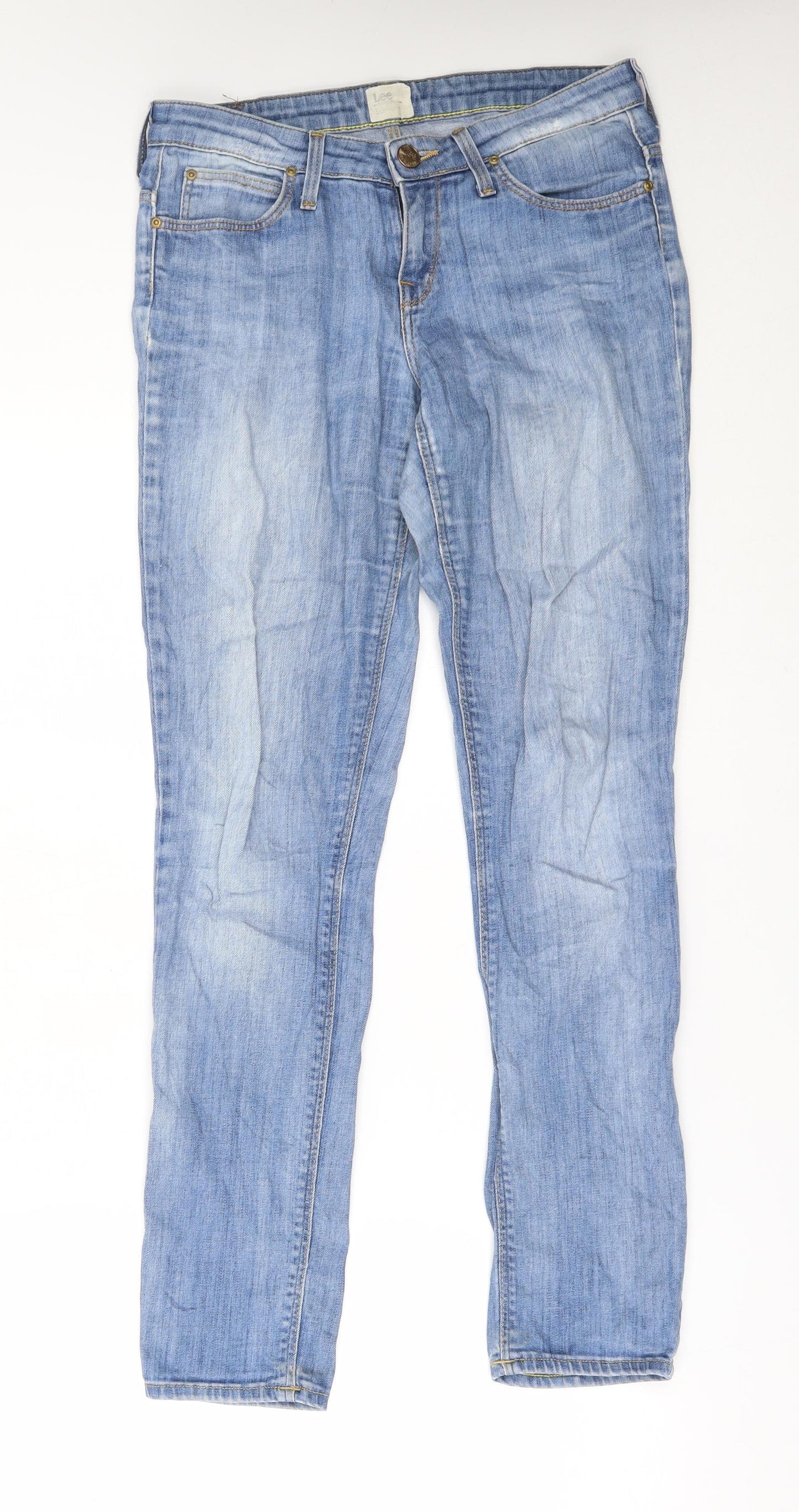 Lee Womens Blue   Straight Jeans Size 28 L29 in