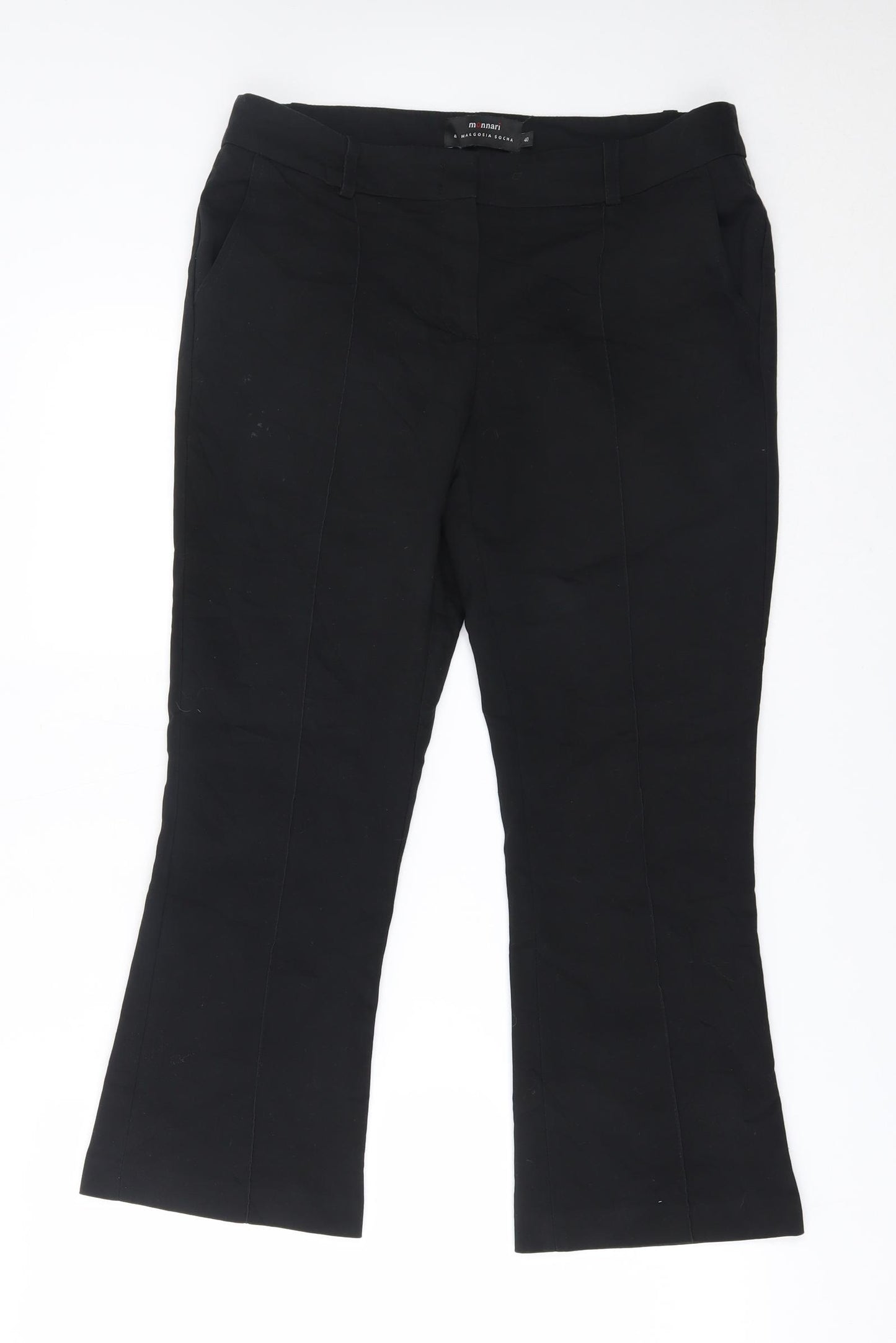 monnari Womens Black   Trousers  Size 12 L23 in