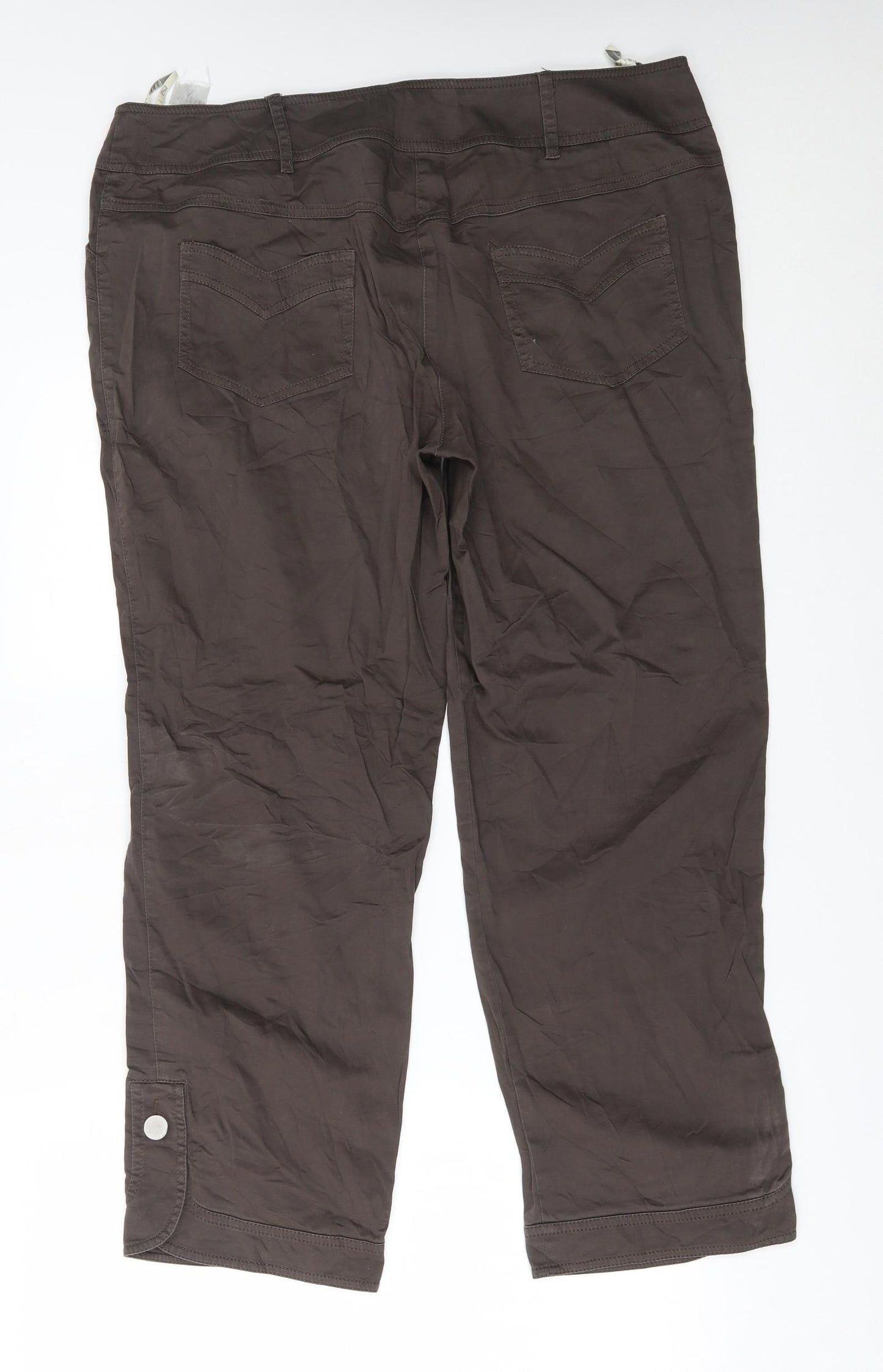 zucchero Womens Brown   Trousers  Size 10 L27 in