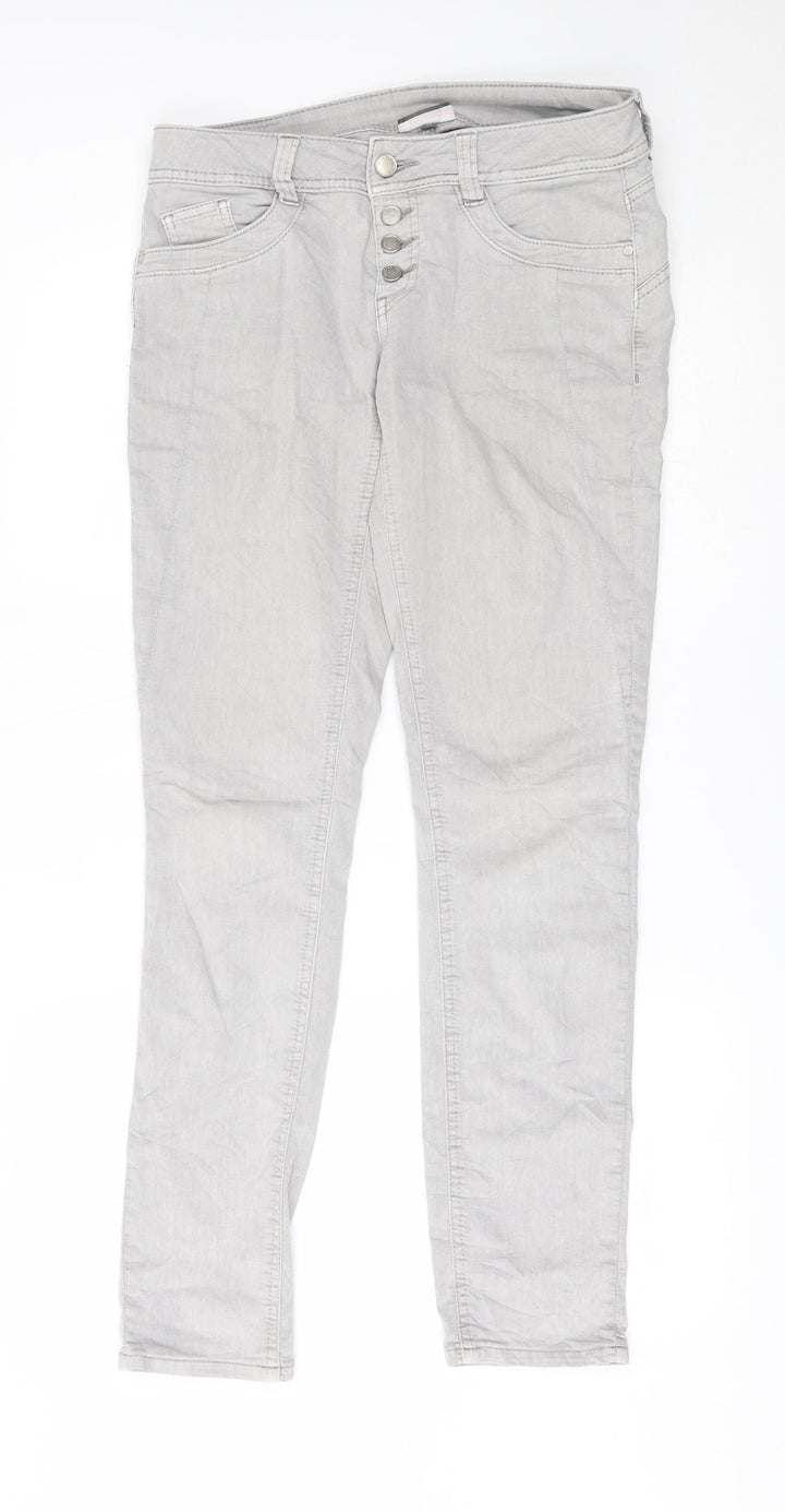 Street One Womens Grey Straight Jeans Size 27 L30 in